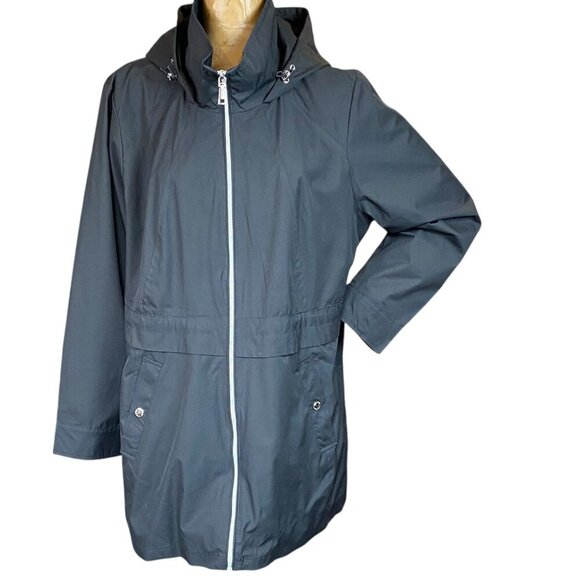 Vince Camuto Lightweight Water and Wind Resistant Rain Jacket XXL Black #51R - Picture 2 of 11